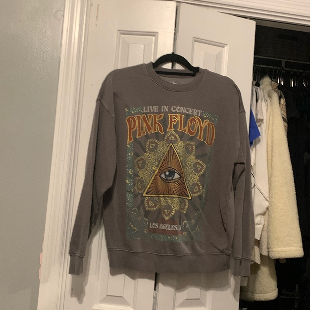 Grey Pink Floyd Sweater